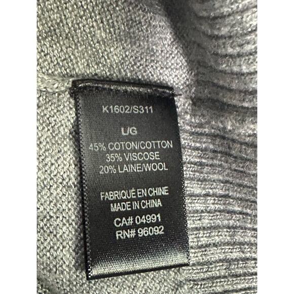 Katherine‎ Barclay Sz L Chiffon Back Drapey Wool Blend Sweater whimsy sheer - Picture 6 of 8